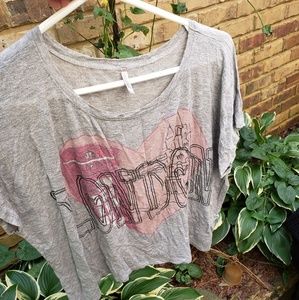 London cropped over shirt